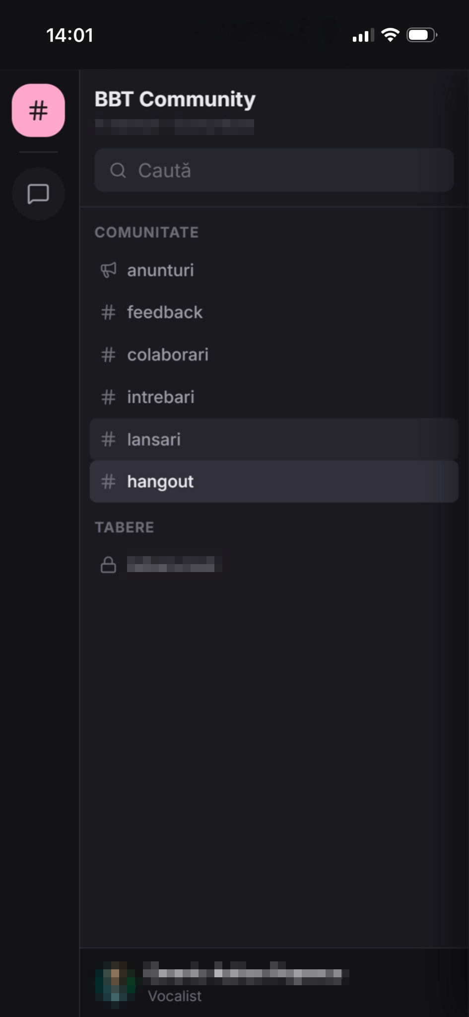 Aplicația de comunitate BBT